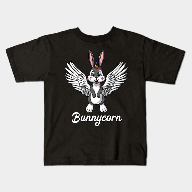 Rabbit Unicorn Bunny Bunnycorn Kids T-Shirt by underheaven